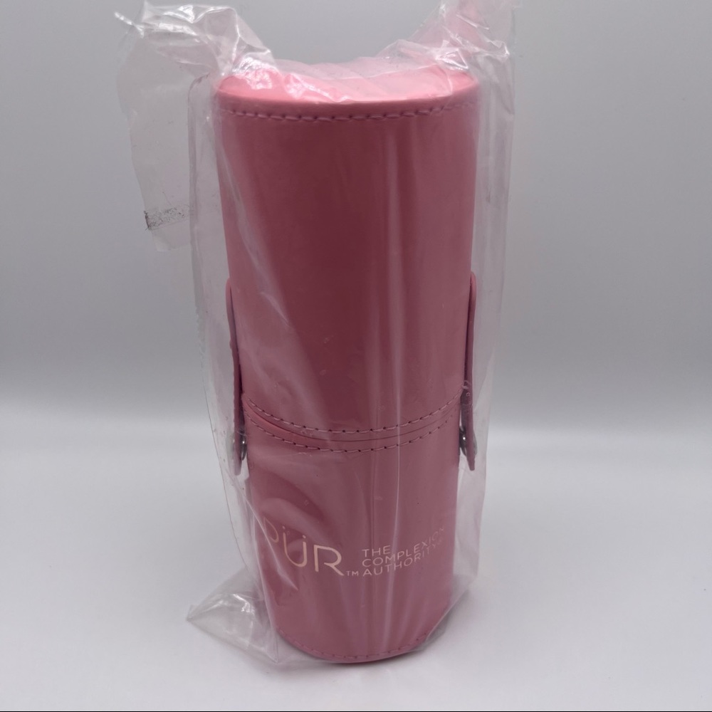 * New Without Tags PUR Pink Makeup Brushes in Case - Picture 2 of 5